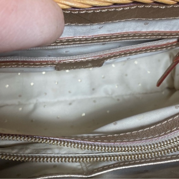 Kate spade rattan and gold woven purse - Picture 6 of 9